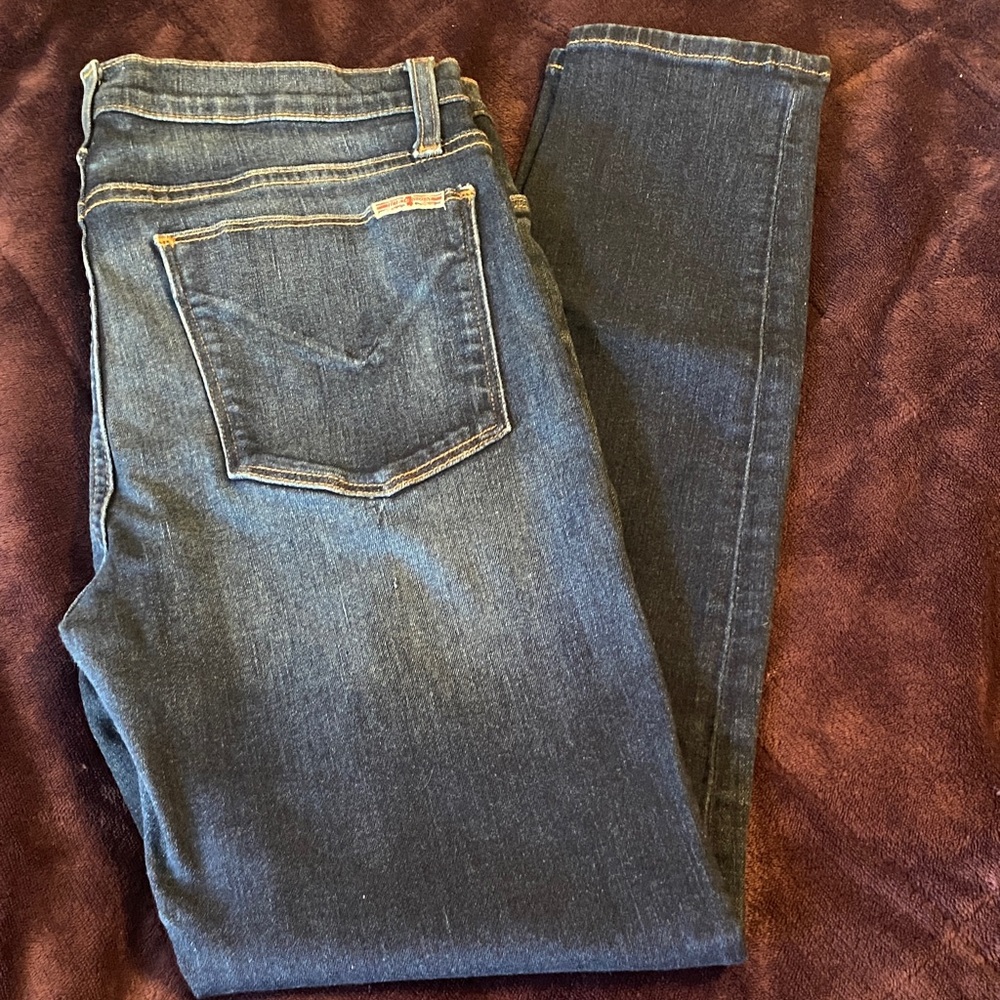 Hudson Jeans Natalie Super Skinny in Dark Blue Denim